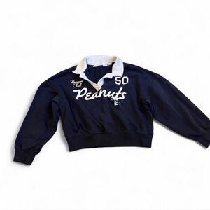 H&M Navy and White Rugby Shirt